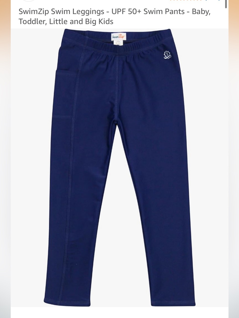 SwimZip Swim Leggings - UPF 50+ Swim Pants